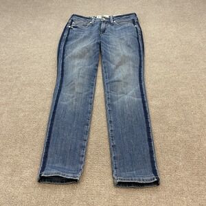 Ariat REAL Straight Jeans Womens 27 S Medium Wash Mid Rise Stretch Blue Denim